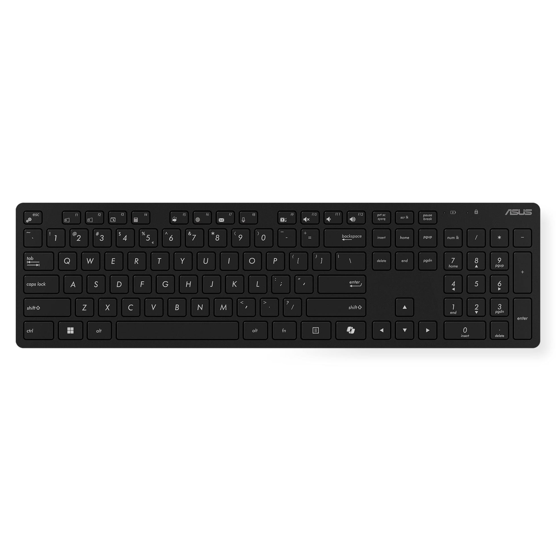 Asus Keyboard + Mouse Wireless Optical W5000 - Black