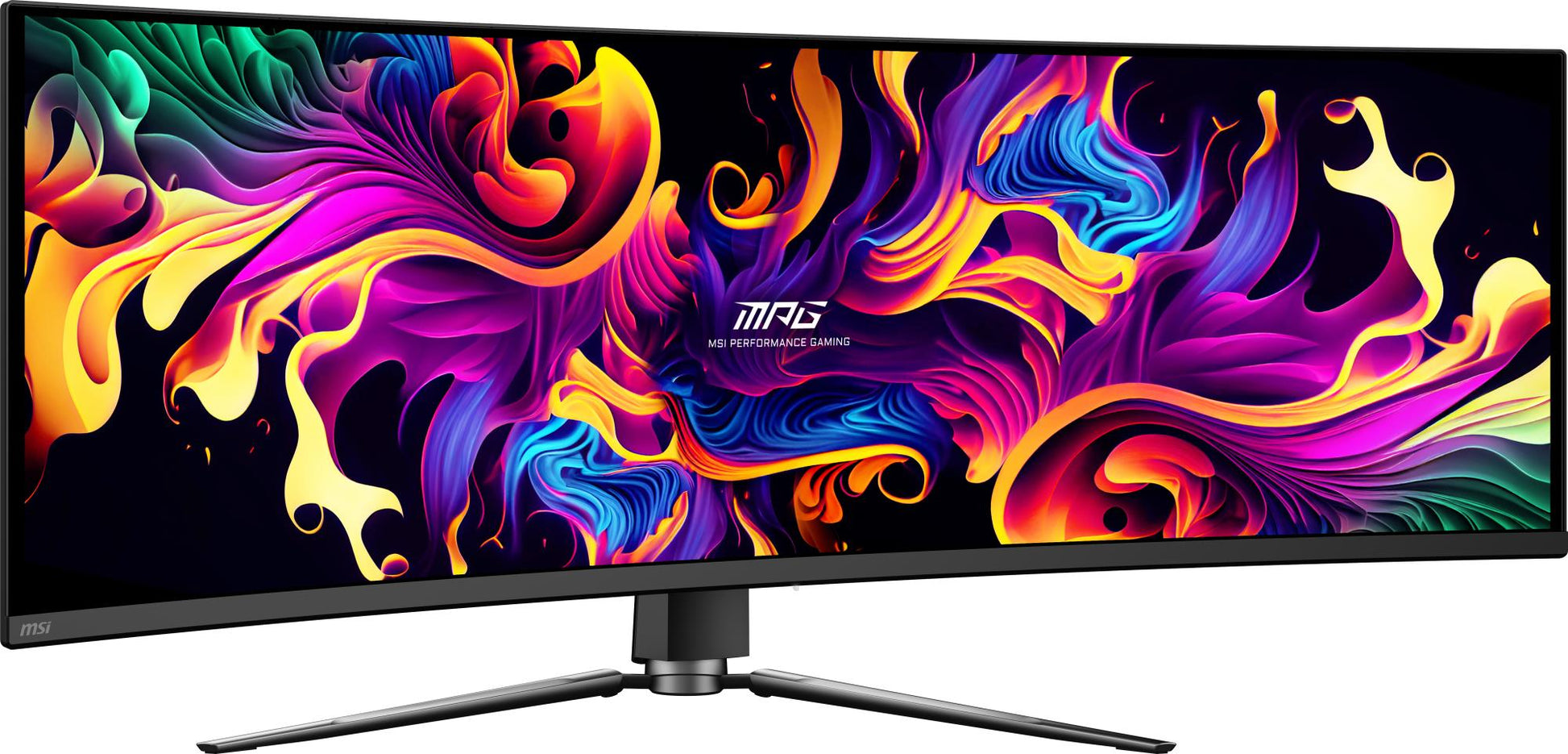 MSI Monitor MSI MPG 491CQP QD-OLED 49" Gaming / Curved Panel QD-OLED 5120X1440 32:9 144Hz Matte 0.03 Ms Swivel Height Adjustable Tilt Colour Black