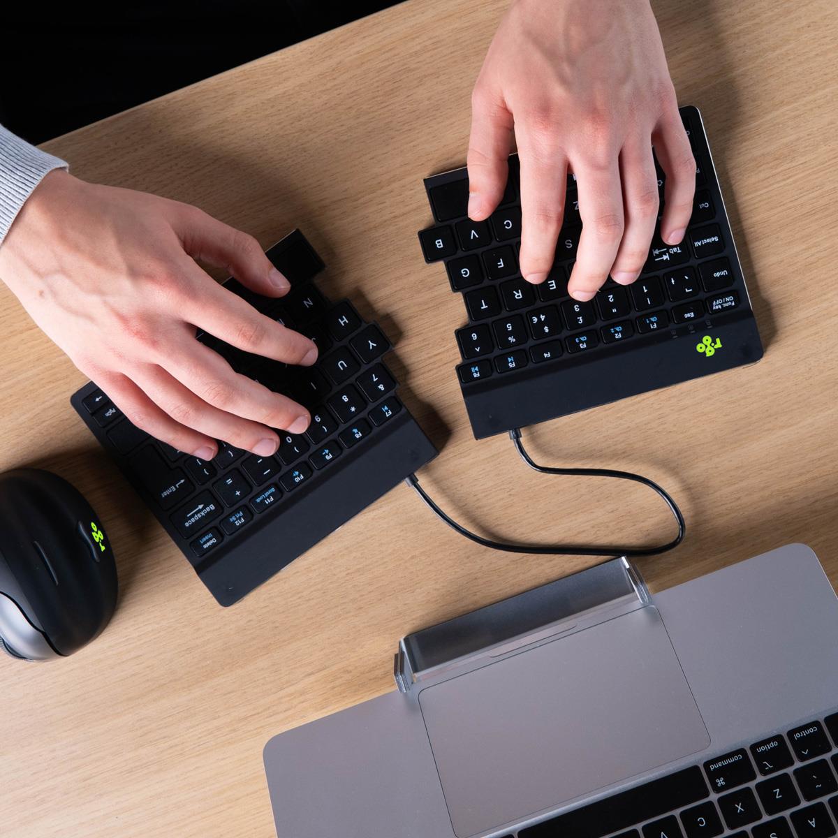 R-GO Tools Keyboard Wireless Compact Break - Black