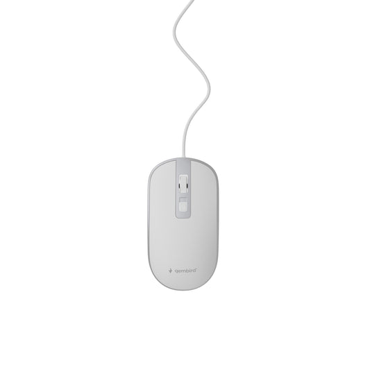 Gembird Mouse USB Optical White - Silver / MUS-4B-06-WS