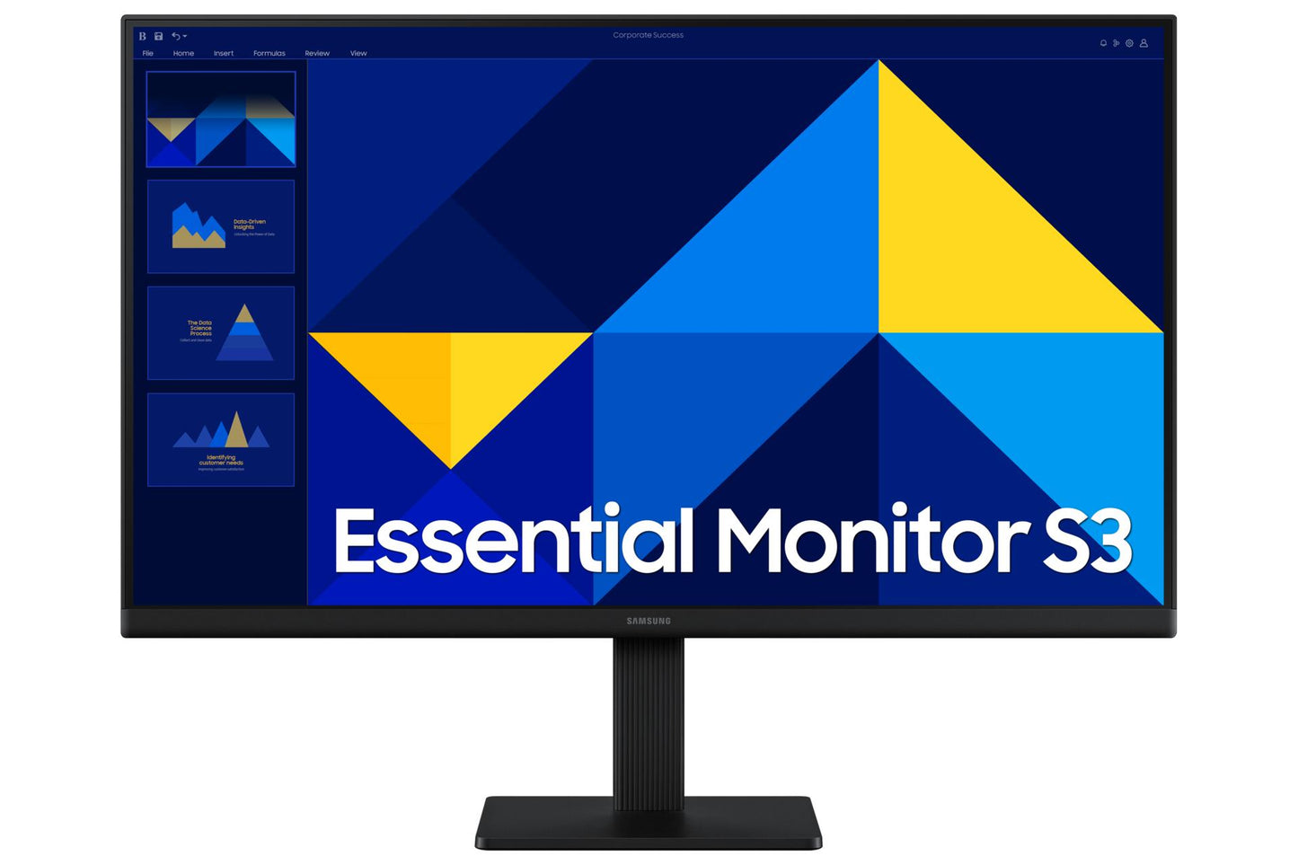 Samsung LCD Monitor Samsung Essential Monitor S3 24" Panel IPS 1920X1080 16:9 100Hz 5 Ms