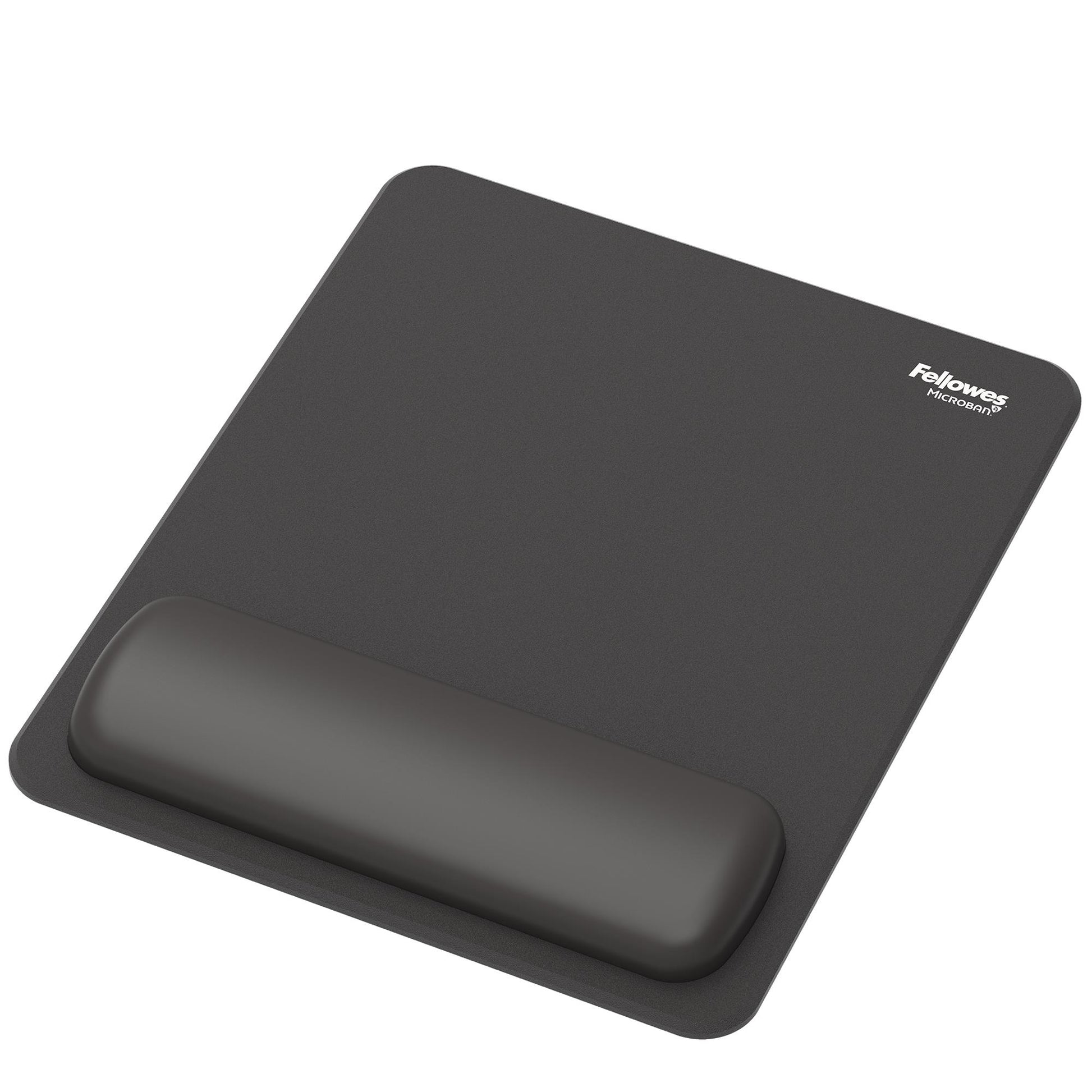 Fellowes Mouse Pad Wrist Rest - Black