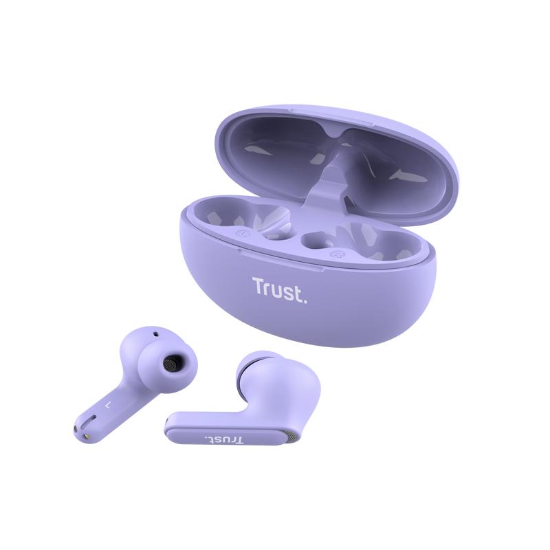 Trust Headset Earbuds Yavi Bluetooth ENC - Purple