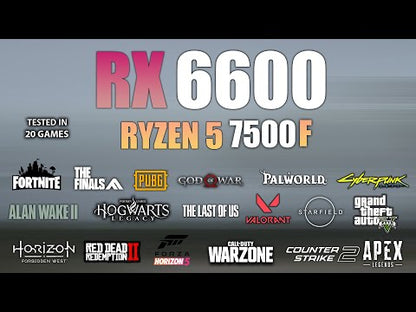 Gaming PC Entry – AMD Ryzen™ 5 7500F & AMD Radeon™ RX 6600 8GB