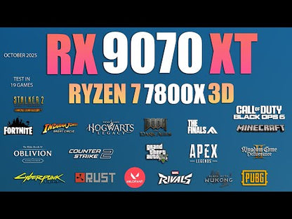Gaming PC E-Sport – AMD Ryzen™ 7 7800X3D & AMD Radeon™ RX 9070 XT